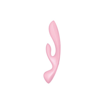 SATISFYER - TRIPLE OH VIBRADOR HÍBRIDO ROSA