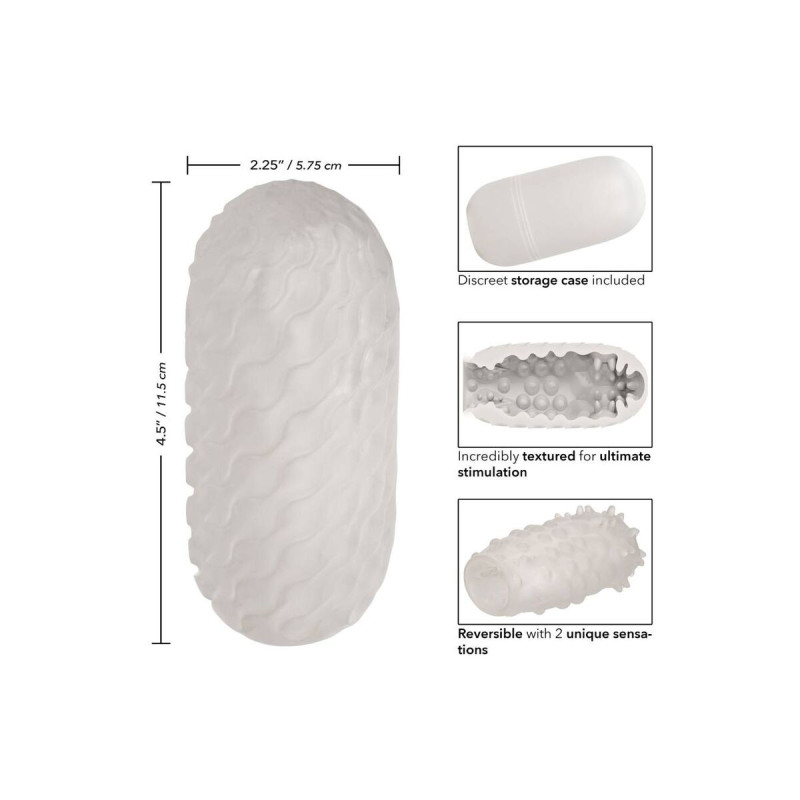 CALEXOTICS - STROKER NUBBY RÉVERSIBLE - Vagins avec vibration