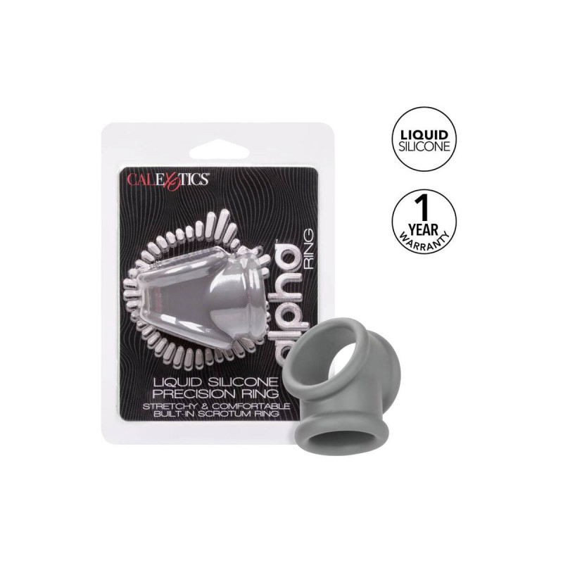 CALEXOTICS - ANELLO ALPHA PRECISION GRIGIO - Cockring senza vibrazione