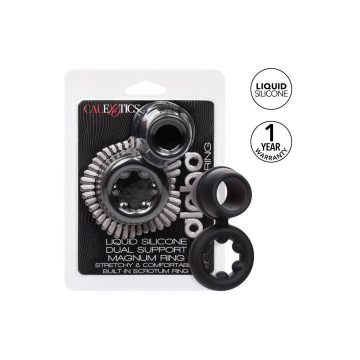 CALEXOTICS - ALPHA DUAL MAGNUM RING SCHWARZ - Cockringe ohne Vibration
