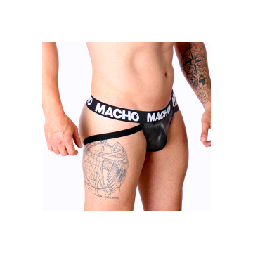 MACHO - MX25NC JOCK NERO PELLE S - MACHO UNDERWEAR - /product_models/…