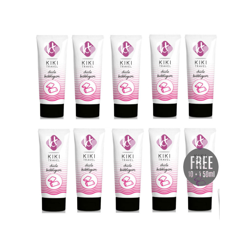 KIKÍ TRAVEL - LUBRIFICANTE GUSTO GUM 50ML 10+1 IN OMAGGIO - Kit lubri…