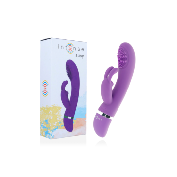 Intense - Susy Vibrador Oscilante Silicona Rabbit Lila | Vybes.it