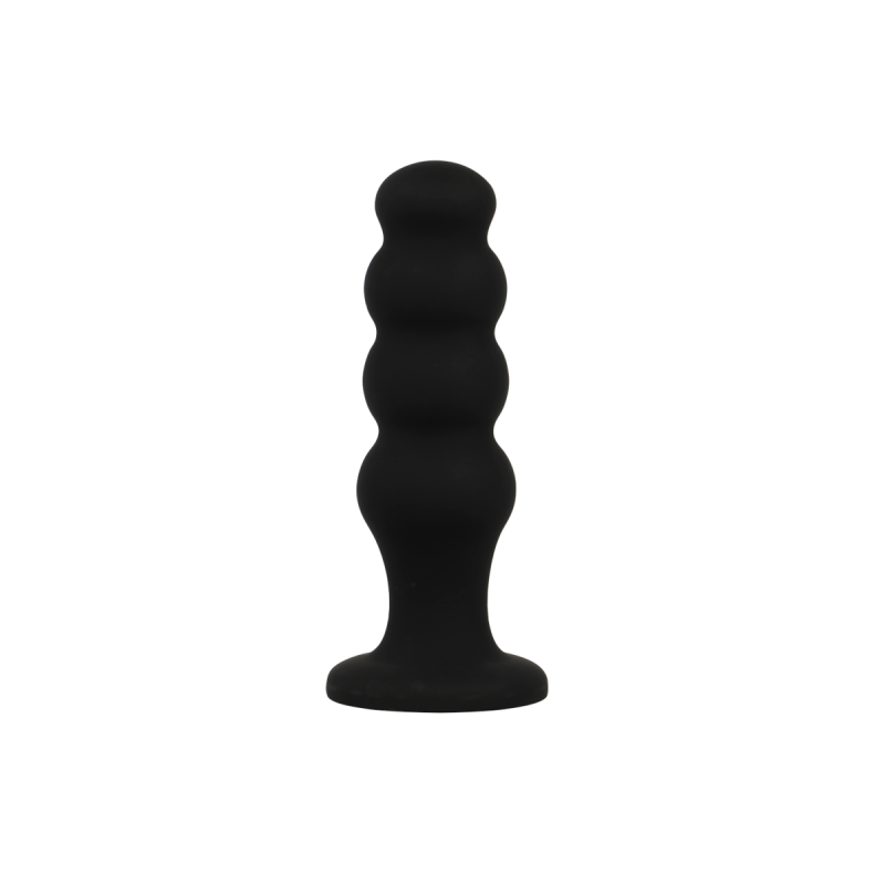 Black&Silver - Scott Premium Silicone Anal Plug Black | Vybes.it