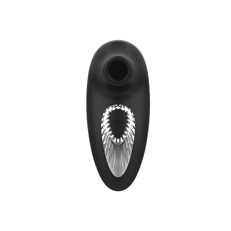 Black&Silver - Drake Deluxe Sucking Vibe Rechargeable Silicone