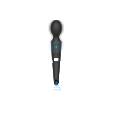 Black&Silver - Beck Bacchetta E Ventosa 2 In 1 In Silicone |