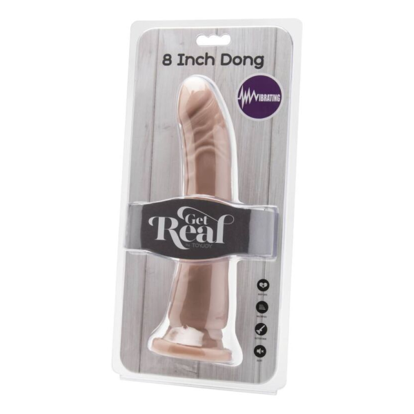 GET REAL - DONG 20,5 CM VIBRATING SKIN