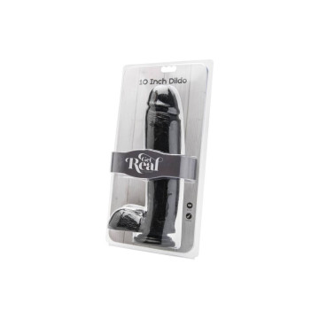 Get Real - Dildo 25,5 Cm With Balls Black | Vybes.it