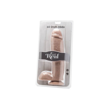 Get Real - Dildo 25,5 Cm Con Palle Di Pelle | Vybes.it