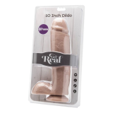 GET REAL - GODE 25,5 CM AVEC BILLES VIBRATEUR SKIN