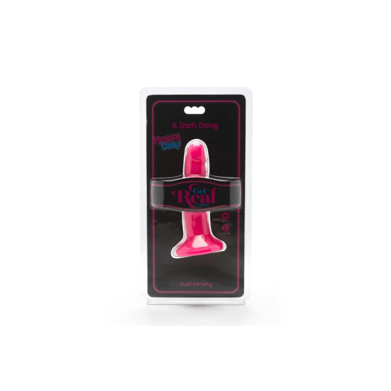 GET REAL - HAPPY DICKS DONG 12 CM PINK - Realistic penises