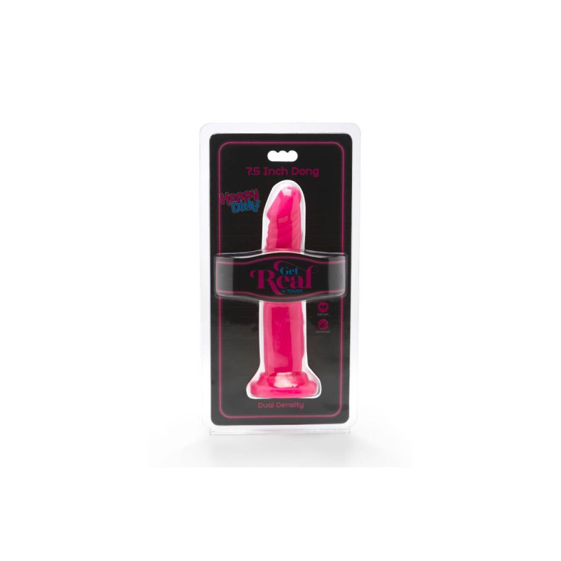 GET REAL - HAPPY DICKS DONG 19 CM ROSA - Peni realistici