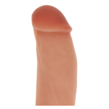 GET REAL - DILDO SILICONA 18 CM CON TESTÍCULOS NATURAL