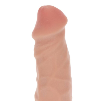 GET REAL - VIBRATORE GRANDE A DOPPIA DENSIT 20,5 CM PELLE