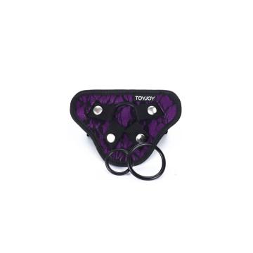 Get Real - Strap - On Lace Harnés Morado | Vybes.it