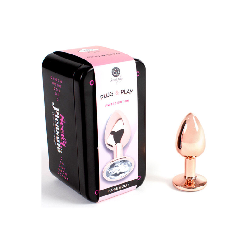 SECRETPLAY - METALL-BUTT-PLUG ROSÉGOLD, KLEINE GRÖSSE 7 CM - SECRETPL…