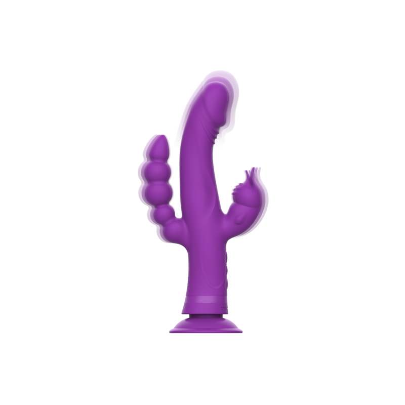 Intense - Casanova Vibrador Rabbit Silicona Triple Motor Morado |