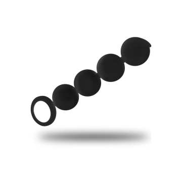 Black&Silver - Lennon Rosario Anal 4 Esferas Silicona 15 Cm |