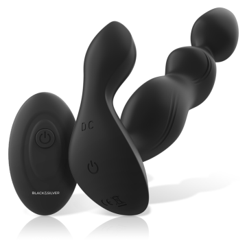 BLACK&SILVER - CORA PLUG PROSTÁTICO SILICONA CONTROL REMOTO