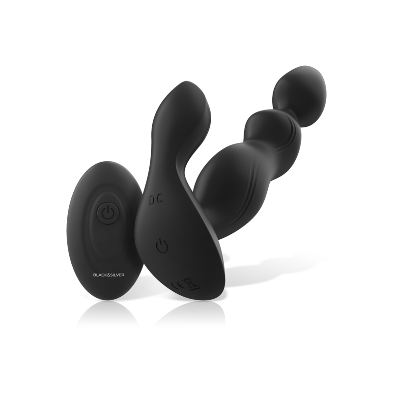 Black&Silver - Cora Plug Prostático Silicona Control Remoto |