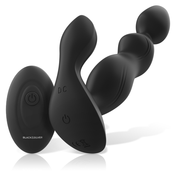 BLACK&SILVER - CORA PLUG PROSTÁTICO SILICONA CONTROL REMOTO