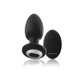 Black&Silver - Telecomando Rotatore Anale In Silicone Con Tappo