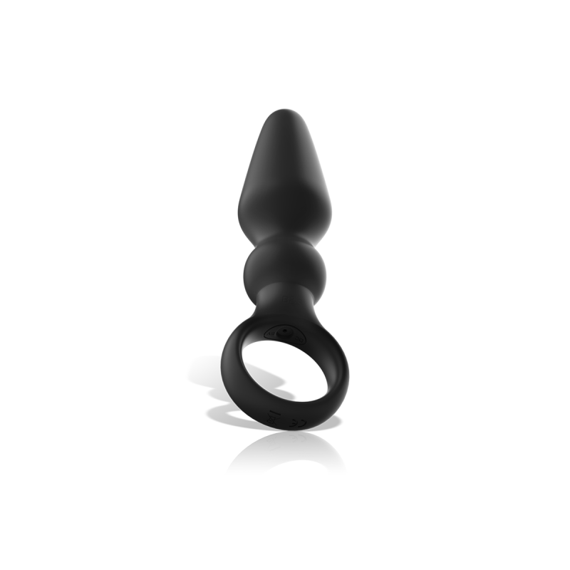 Black&Silver - Ozzy Potente Vibrador Plug Anal Silicona | Vybes.it