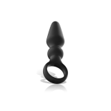 Black&Silver - Ozzy Potente Vibrador Plug Anal Silicona | Vybes.it