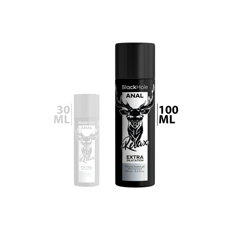 BLACK HOLE - GEL SILICONE DILATATION ANALE 100 ML - Base en silicone