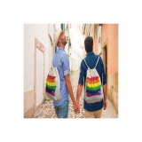 PRIDE - COTTON LGBT FLAG BACKPACK - Accessories | Vybes.it
