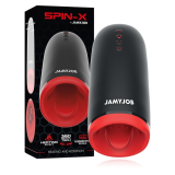 JAMYJOB - SPIN-X MASTURBADOR CON ROTACIÓN Y FUNCIÓN CALOR
