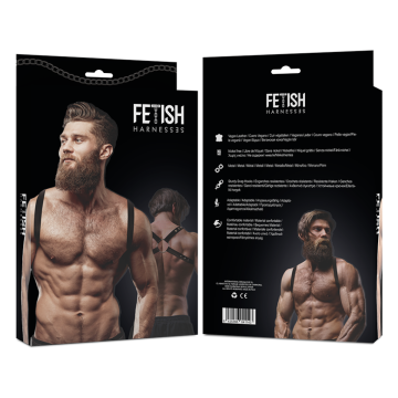 FETISH SUBMISSIVE ATTITUDE - ARNÉS ECOPIEL ESPALDA HOMBRE