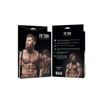 Fetish Submissive Attitude - Rückenharness Aus Ökoleder Für Herren