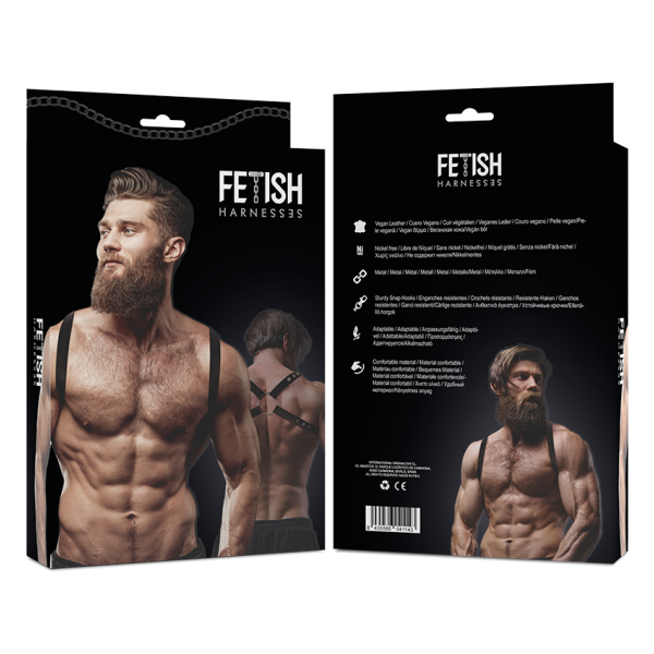 FETISH SUBMISSIVE ATTITUDE - ARNÉS ECOPIEL ESPALDA HOMBRE
