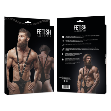 FETISH SUBMISSIVE ATTITUDE - ARNÉS ECOPIEL FORMA DE V HOMBRE