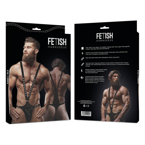 FETISH SUBMISSIVE ATTITUDE - ARNÉS ECOPIEL FORMA DE V HOMBRE