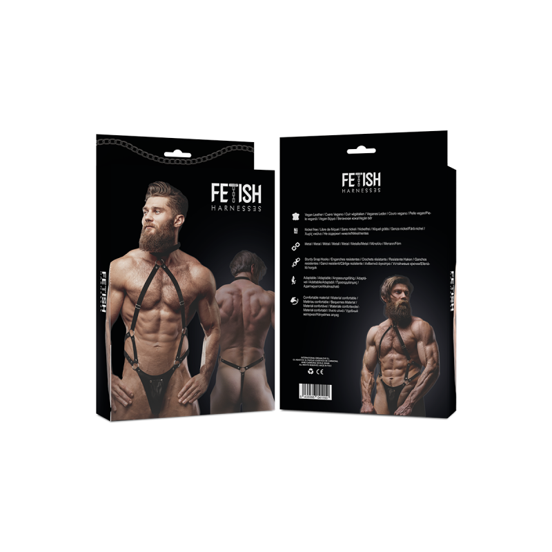 Fetish Submissive Attitude - Jockstrap - Harness Aus Öko - Leder
