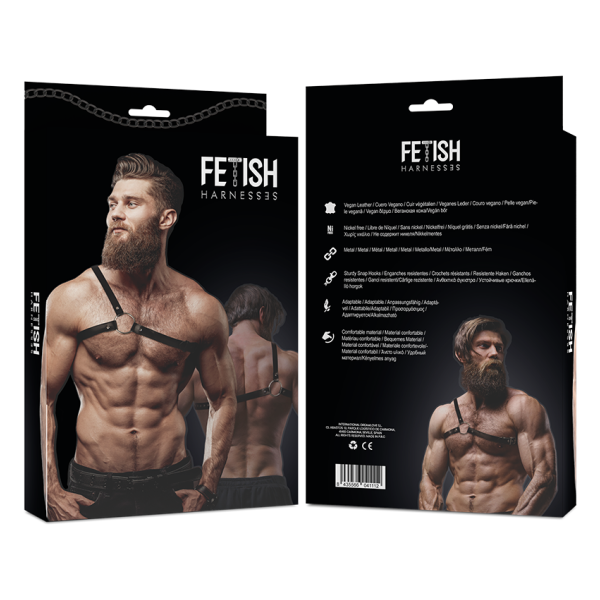 FETISH SUBMISSIVE - ATTITUDE ARNÉS ECOPIEL HOMBRO CRUZADO HOMBRE