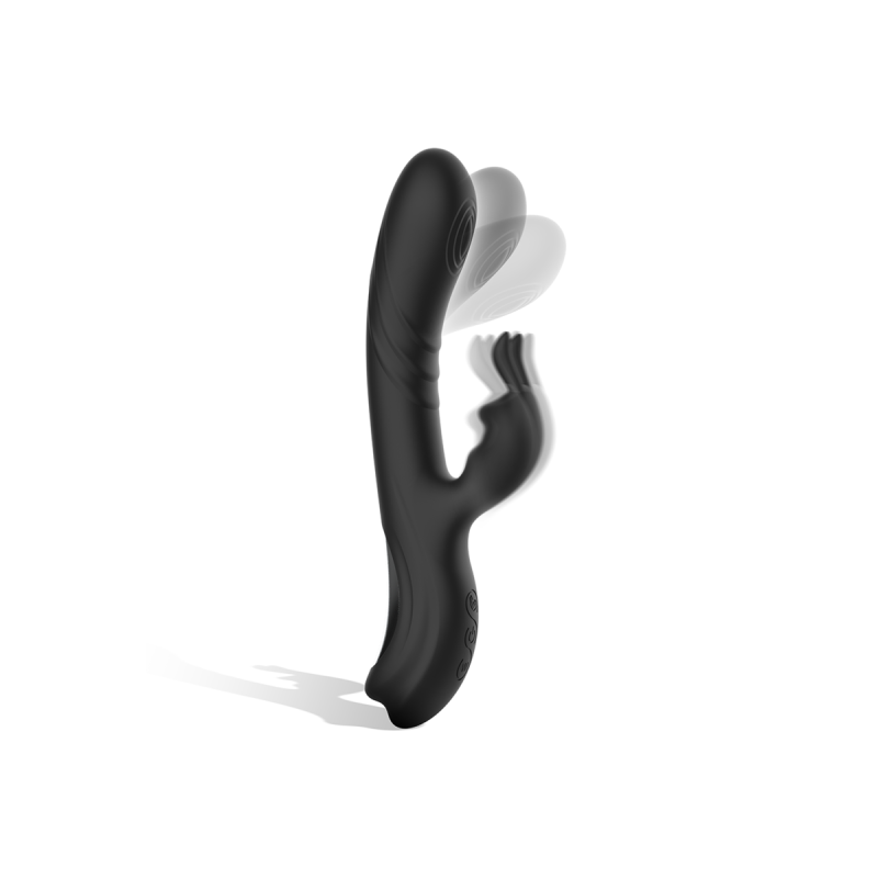 Black&Silver - Jamie Vibrador Rabbit Efecto Wave | Vybes.it