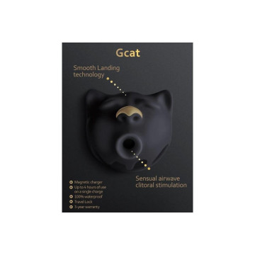 G-VIBE - GCAT MYSTIC SUCCIONADOR DE CLÍTORIS NEGRO