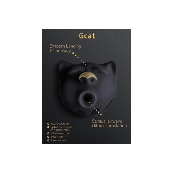 G-VIBE - GCAT MYSTIC SUCCIONADOR DE CLÍTORIS NEGRO