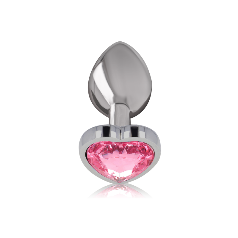 Intense - Aluminium - Metall - Anal - Stecker Rosa Herz Grösse S |
