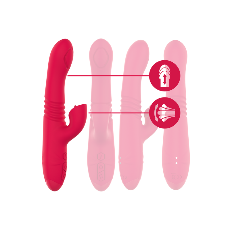 Intense - Dua Vibrador Multifunción Recargable Up & Down Con Lengua