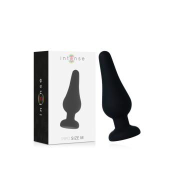 INTENSE - ANALPLUG PIPO M SCHWARZES SILIKON 11 CM - INTENSE ANAL TOYS…