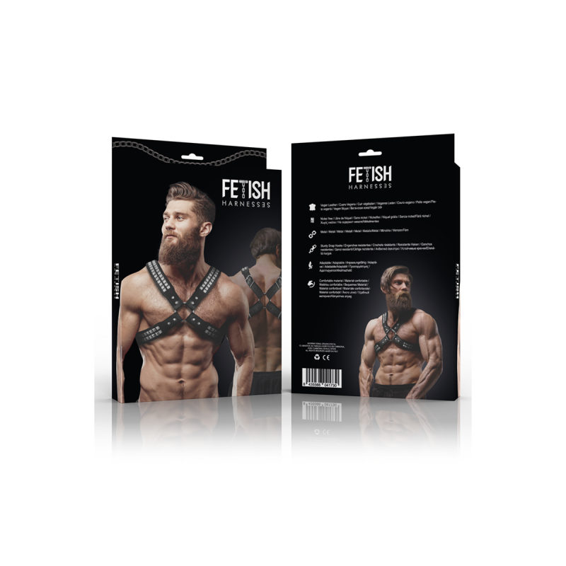 Fetish Submissive Attitude - Arnés Ecopiel Pecho Cruzado Con