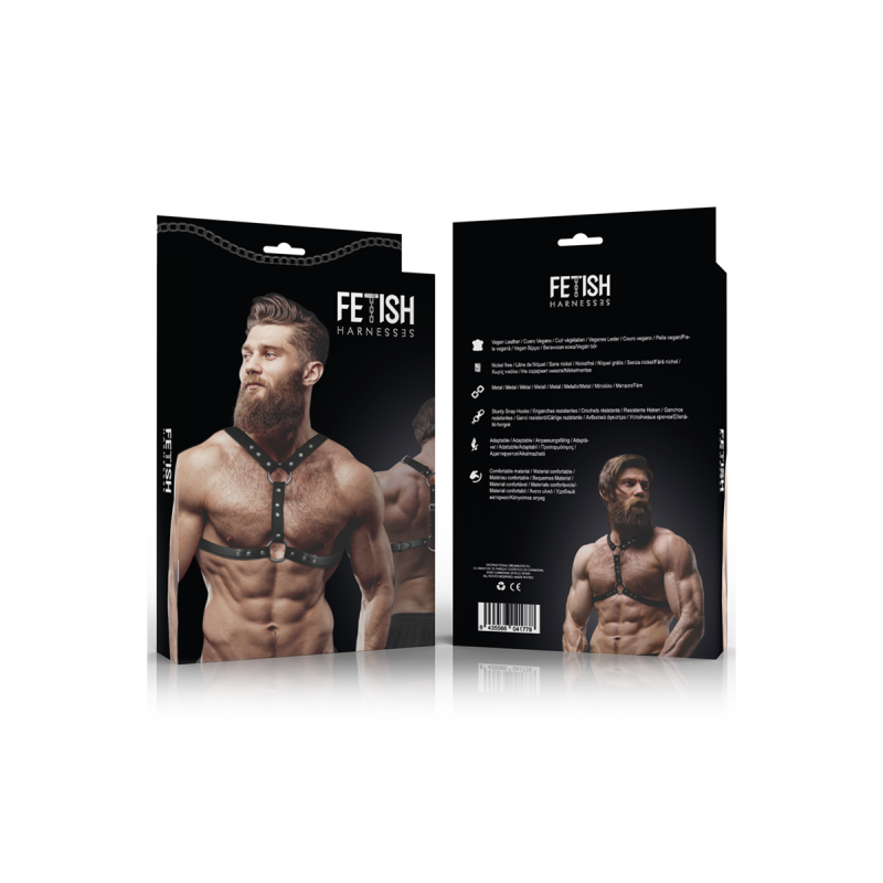 Fetish Submissive Attitude - Arnés Ecopiel Pecho Con Doble Sujeción