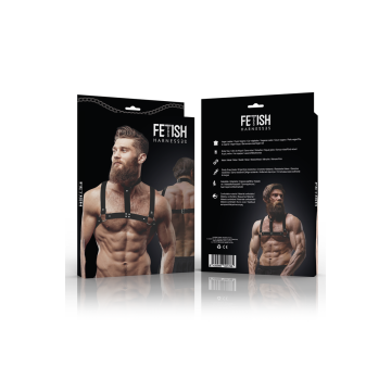 Fetish Submissive Attitude - Arnés Ajustable Ecopiel Pecho Con