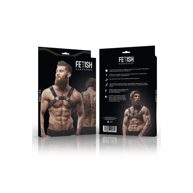 Fetish Submissive Attitude - Harnais De Poitrine Réglable En Cuir