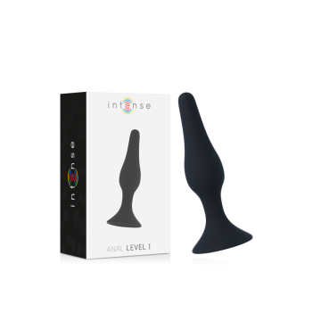 INTENSE - LIVELLO ANALE 1 10,5 CM NERO - INTENSE ANAL TOYS - Tappi an…