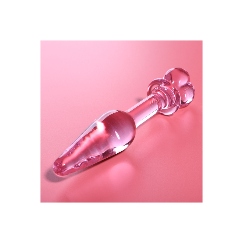 Nebula Series By Ibiza - Model 7 Anal Plug Borosilicate Glass Pink
